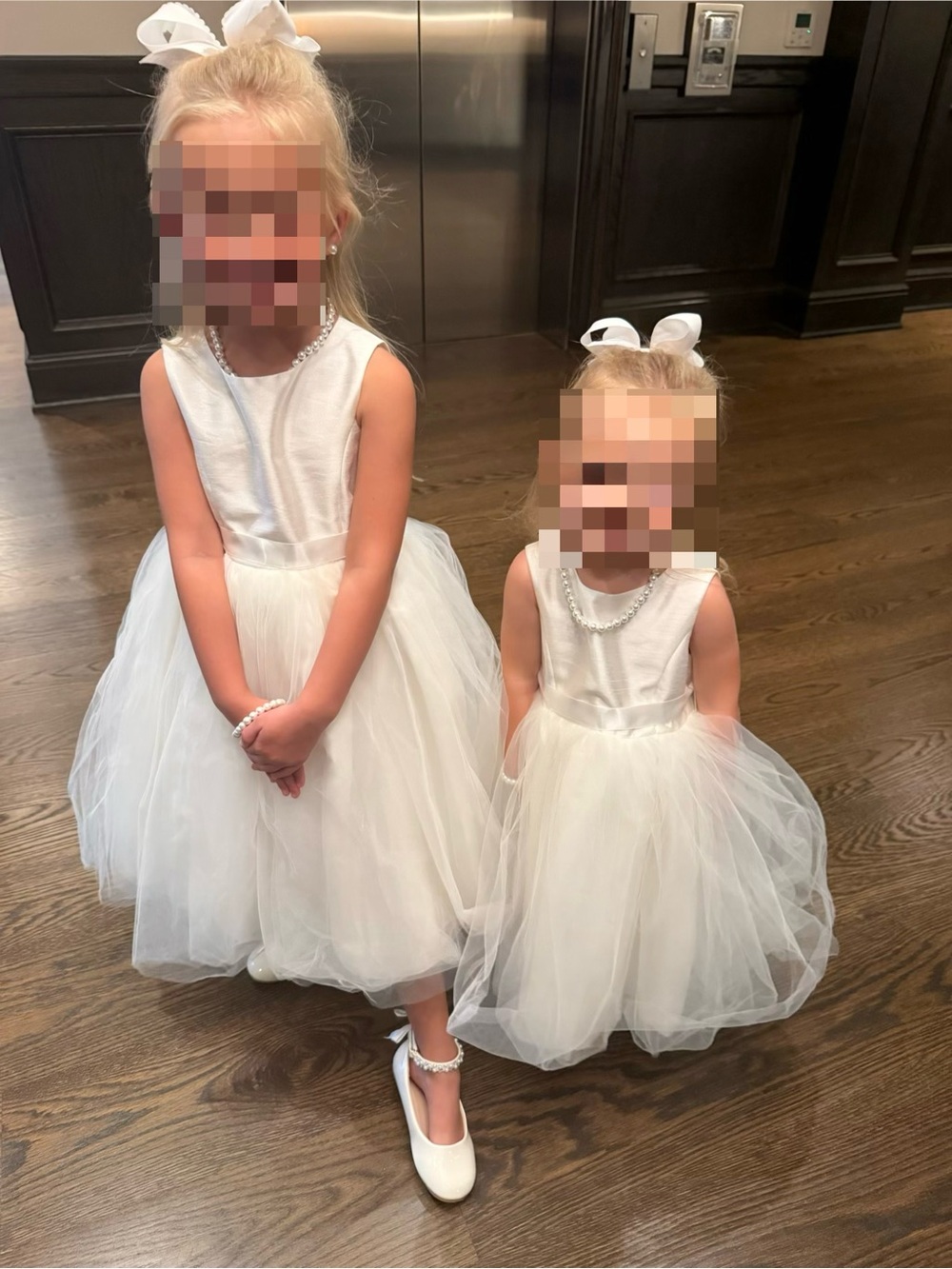 Ivory Tulle Flower Girl Dress - Picture 2 of 2